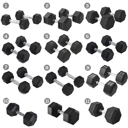 Homcom hexagon kurzhanteln - hexagon,