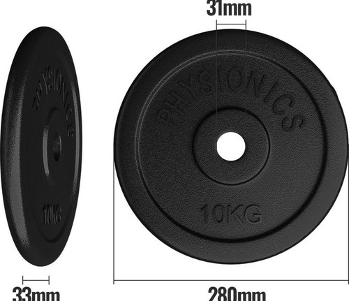 Physionics hantelscheibe 4x10 - physionics,